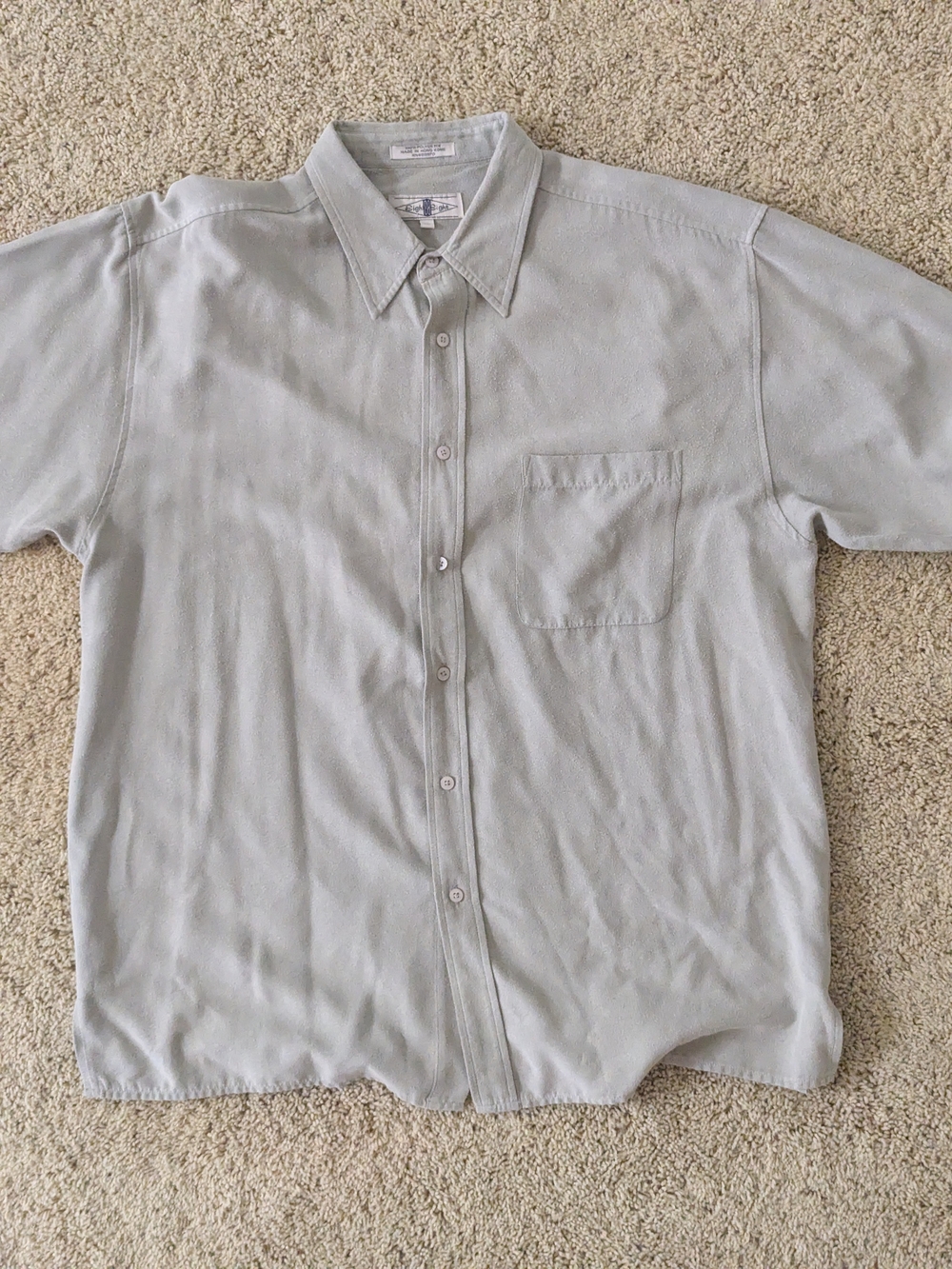 Eighty Eight Men's Short Sleeve Button Up Mint Green XL Hong kong